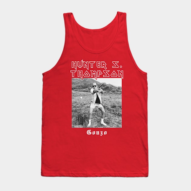 Hunter S. Thompson is Pretty Metal Tank Top by lilmousepunk